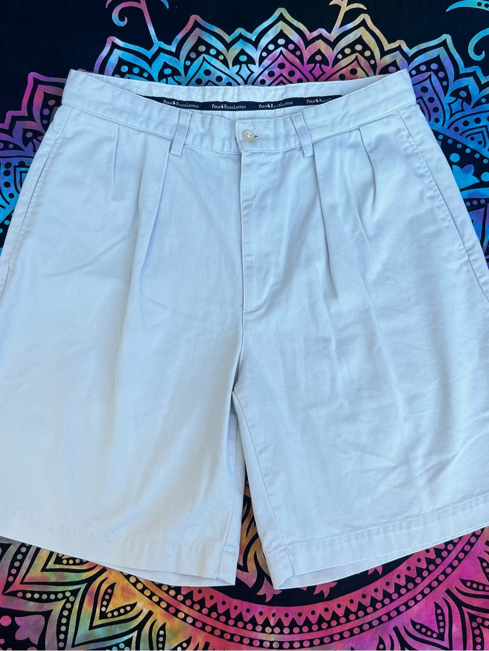 Polo Ralph Lauren Vintage Pleated Chino Shorts (Tyler Short)